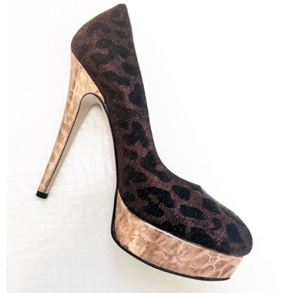 Burgundy Sebastian Milano peep toe platform Shoes - Picture 1 of 6